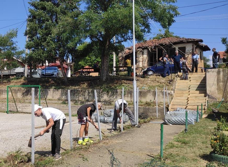 New children's playground in Chiflik village, Pehchevo municipality